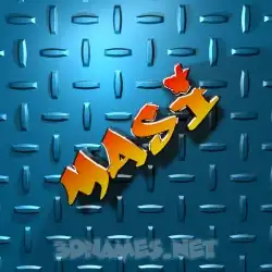 masi in Grid Style style - 3D name wallpaper