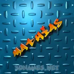 mathias in Grid Style style - 3D name wallpaper