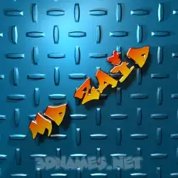 md zaid in Grid Style style - 3D name wallpaper