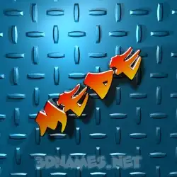 mede in Grid Style style - 3D name wallpaper