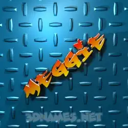 meggie in Grid Style style - 3D name wallpaper