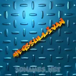 megssullivan in Grid Style style - 3D name wallpaper