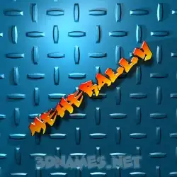 meherally in Grid Style style - 3D name wallpaper