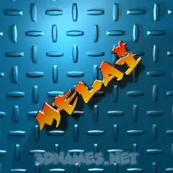 melai in Grid Style style - 3D name wallpaper