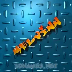 melvinn in Grid Style style - 3D name wallpaper