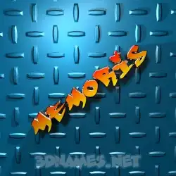 memoris in Grid Style style - 3D name wallpaper