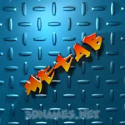 metab in Grid Style style - 3D name wallpaper