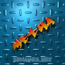 metha in Grid Style style - 3D name wallpaper