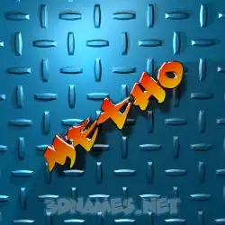 metho in Grid Style style - 3D name wallpaper