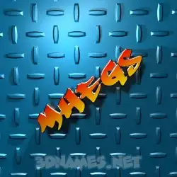 mhegs in Grid Style style - 3D name wallpaper