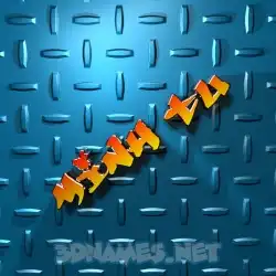 minh tu in Grid Style style - 3D name wallpaper