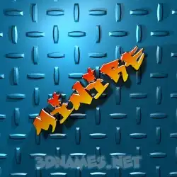 minire in Grid Style style - 3D name wallpaper