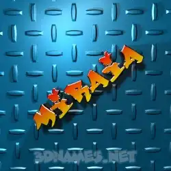 miraia in Grid Style style - 3D name wallpaper