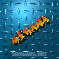 mirana in Grid Style style - 3D name wallpaper