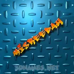 misreedah in Grid Style style - 3D name wallpaper