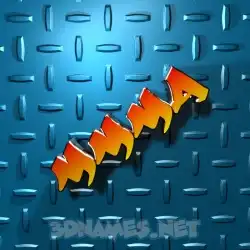 mmma in Grid Style style - 3D name wallpaper