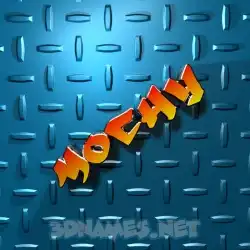 mochy in Grid Style style - 3D name wallpaper