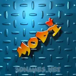 modi in Grid Style style - 3D name wallpaper
