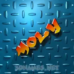 moly in Grid Style style - 3D name wallpaper
