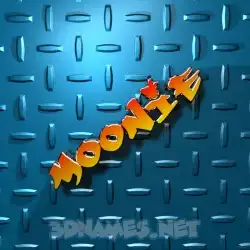 moonie in Grid Style style - 3D name wallpaper