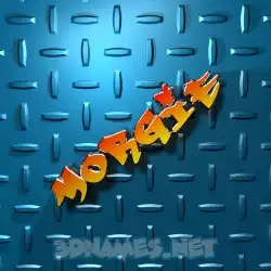 morgie in Grid Style style - 3D name wallpaper