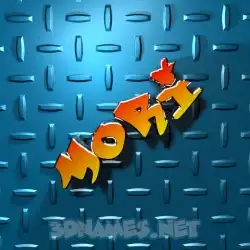 mori in Grid Style style - 3D name wallpaper