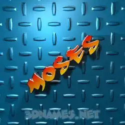 moses in Grid Style style - 3D name wallpaper