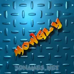 mowgly in Grid Style style - 3D name wallpaper