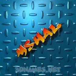 mshal in Grid Style style - 3D name wallpaper