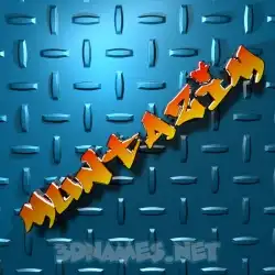 muntazim in Grid Style style - 3D name wallpaper