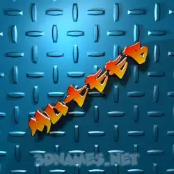 muteeb in Grid Style style - 3D name wallpaper