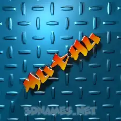 muthu in Grid Style style - 3D name wallpaper