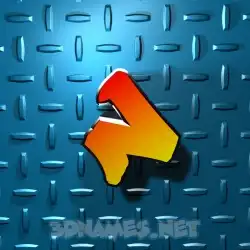n in Grid Style style - 3D name wallpaper