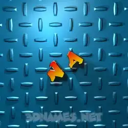 n a in Grid Style style - 3D name wallpaper