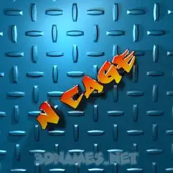n cage in Grid Style style - 3D name wallpaper