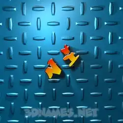 n i in Grid Style style - 3D name wallpaper