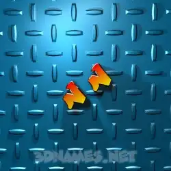 n n in Grid Style style - 3D name wallpaper
