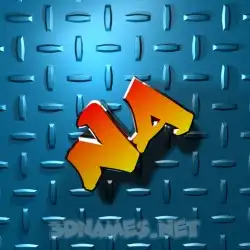 na in Grid Style style - 3D name wallpaper