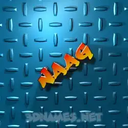 naag in Grid Style style - 3D name wallpaper