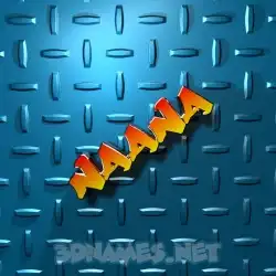 naana in Grid Style style - 3D name wallpaper