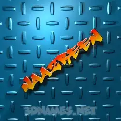 naazreen in Grid Style style - 3D name wallpaper