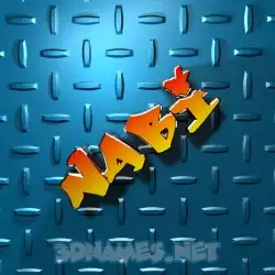 nabi in Grid Style style - 3D name wallpaper
