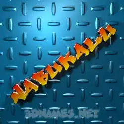 nabukalu in Grid Style style - 3D name wallpaper