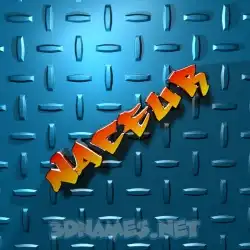 naceur in Grid Style style - 3D name wallpaper