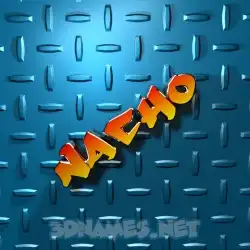 nacho in Grid Style style - 3D name wallpaper