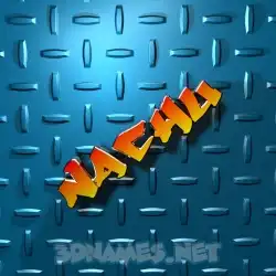 nachu in Grid Style style - 3D name wallpaper