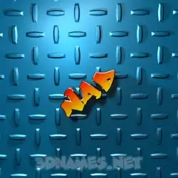 nad in Grid Style style - 3D name wallpaper
