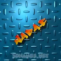 nadaf in Grid Style style - 3D name wallpaper
