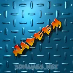 nadeem in Grid Style style - 3D name wallpaper