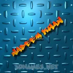nadeem khan in Grid Style style - 3D name wallpaper